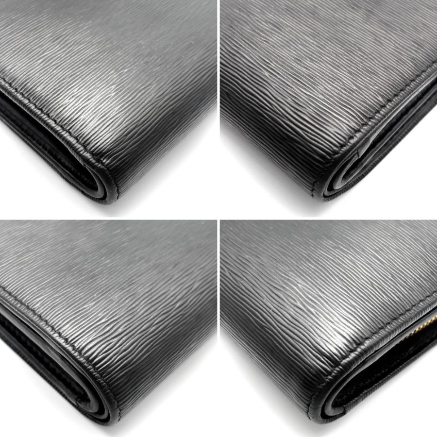 プラダ 財布 ヴィッテロムーブ レザー 二つ折り コンパクト ゴールド金具 黒 PRADA プラダ ヴィッテロ ムーブ 二つ折り財布 ミニウォレット レザー