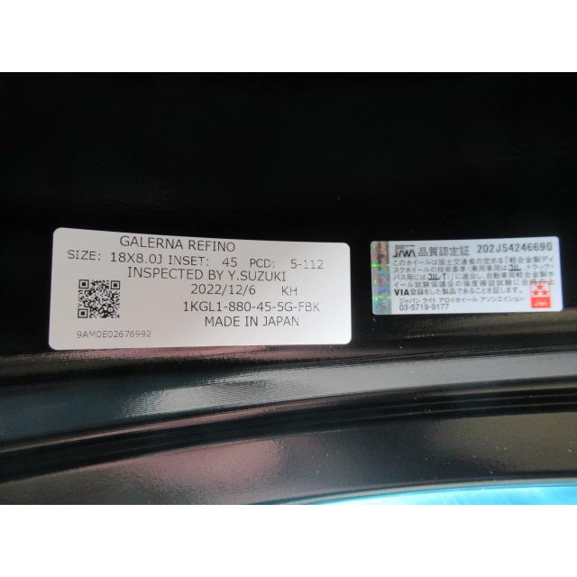 新品 AME GALERNA REFINO 8.0J 18インチ IS45 PCD112 5H AUDI A3 A4 TT