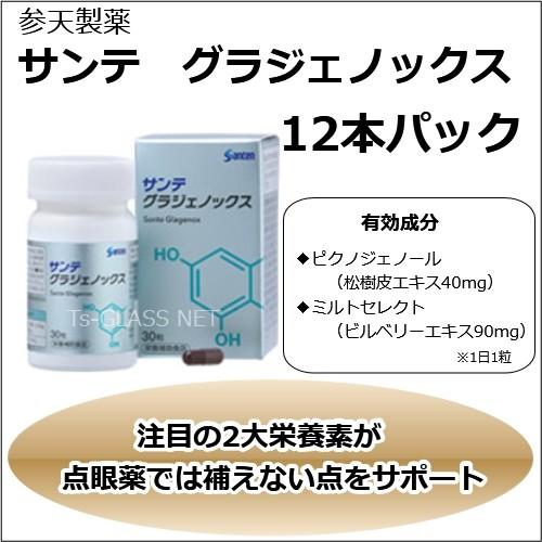 サンテ サンテグラジェノックス 12本 参天製薬 眼精疲労 かすみ目