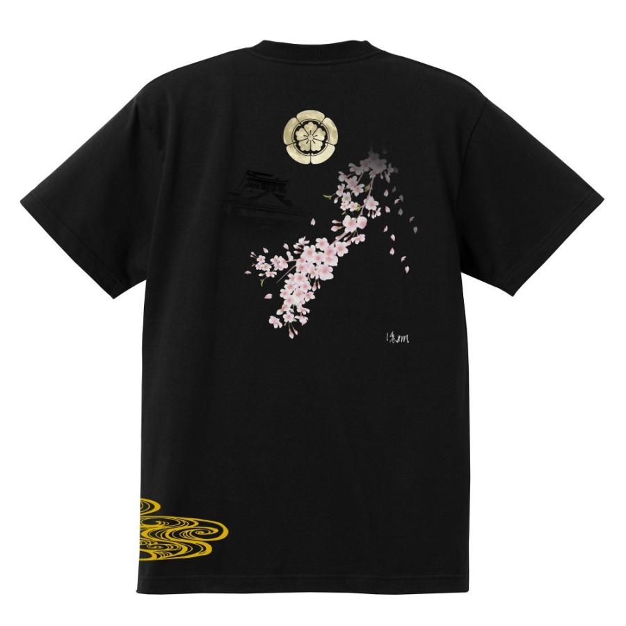 【新品未使用】フェアライアー　ギンガムリボンデタッチャブルTシャツ黒 6.2ozプレミアム戦国姫Tシャツ 濃姫 帰蝶 大河ドラマバージョン