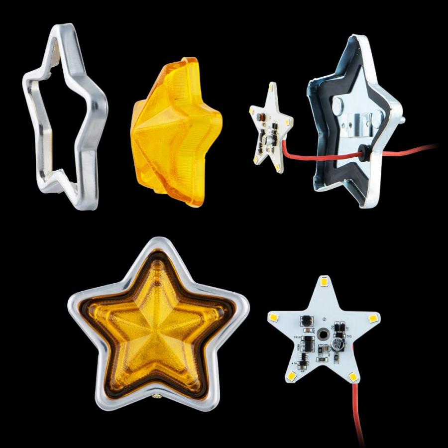 【オーダーメイド】　ハンドメイドランプ　星屑のランプ ジェットイノウエ 星マーカーランプ用LEDユニット 電球色 ホタル点滅