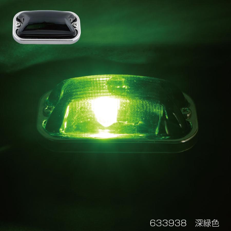 ジェットイノウエ　角マーカーランプ　緑　10個　新品　デコトラ ジェットイノウエ トラック用角マーカー JET角型マーカーレンズ