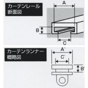 純正対応　カーテンランナー　イスズ・UDクオン用　15個入　ブラック｜ts-nakamura｜03