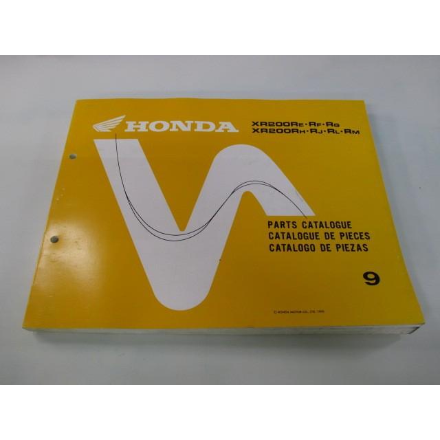 XR200R パーツリスト 2版 ホンダ 正規 バイク 整備書 ME05 ME05E XR200RM ME05-110 XR200RN ME05-120 車検 パーツカタログ 整備書 【中古】 94 ホンダ（HONDA） XR200RE XR200RF XR200RG XR200RH XR200RJ XR200RL