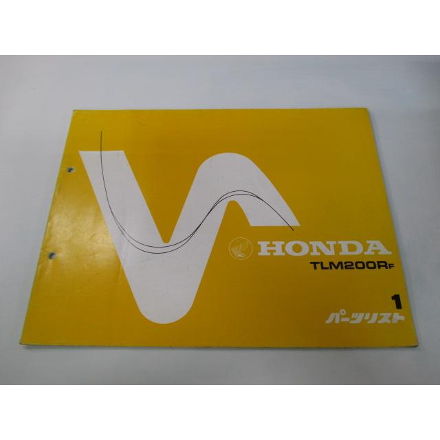 ホンダ（HONDA） TLM200R パーツリスト 1版 正規 中古 バイク 整備書