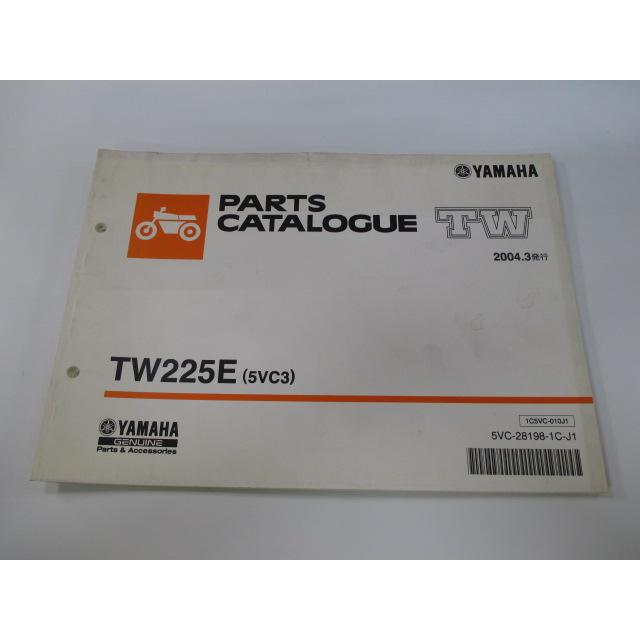 YAMAHA（ヤマハ） TW225 パーツリスト 1版 正規 中古 バイク 整備書