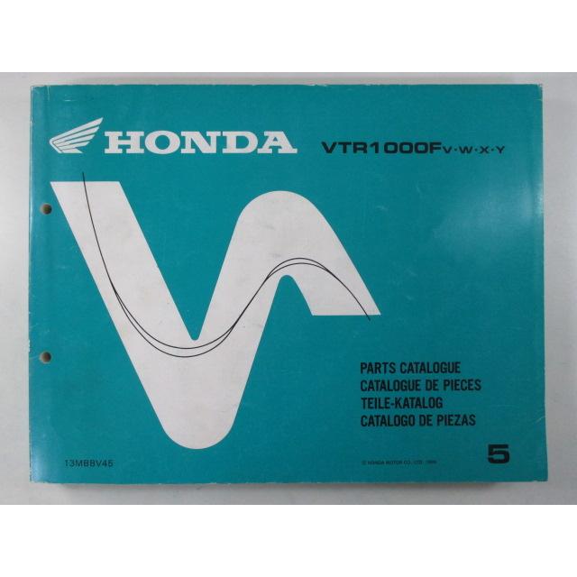 ホンダ サービスマニュアル パーツリスト　FireStorm VTR1000F ホンダ（HONDA） VTR1000F パーツリスト 5版 正規 中古 バイク 整備書