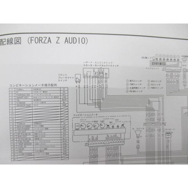 ホンダ（HONDA） フォルツァX Z ABS サービスマニュアル 正規 中古
