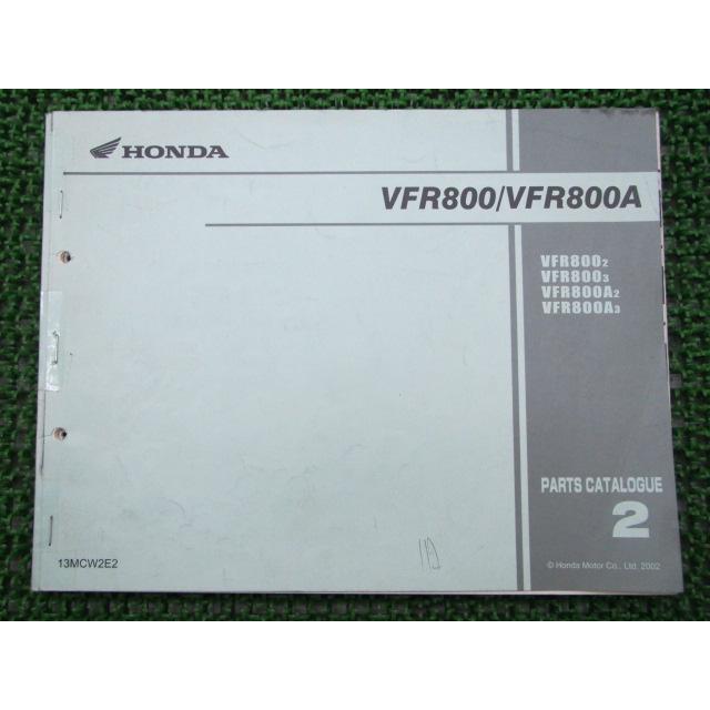 ホンダ（HONDA） VFR800 VFR800A パーツリスト 2版 正規 中古 バイク 