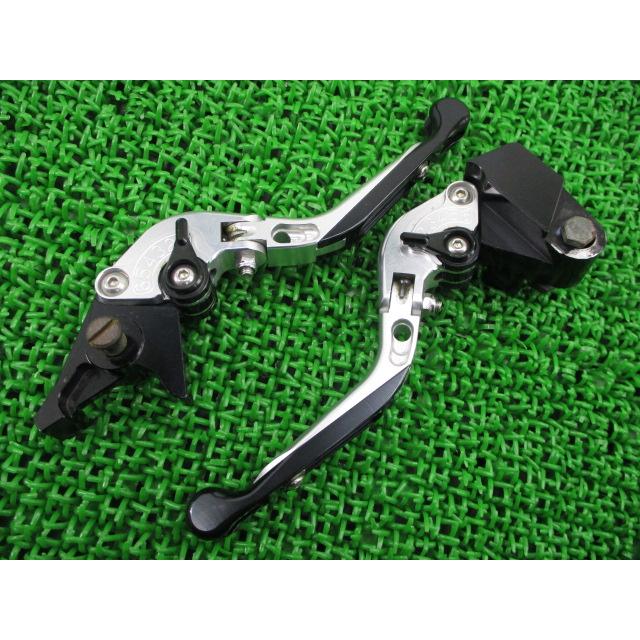 確認用F カワサキ レバー 左右 K-750/F-14 社外 中古 K-750 F-14 可倒式アルミ