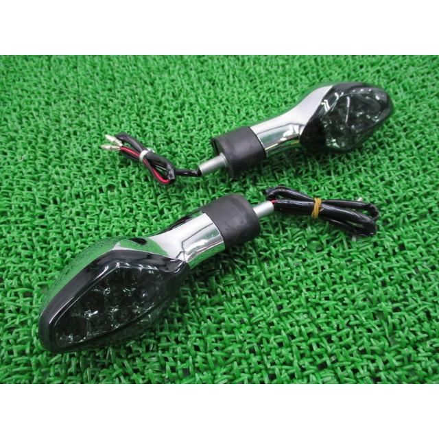 CBR250R ウインカー 左右 社外 中古 バイク 部品 LED スモークレンズ コケキズなし カスタム素材に 91