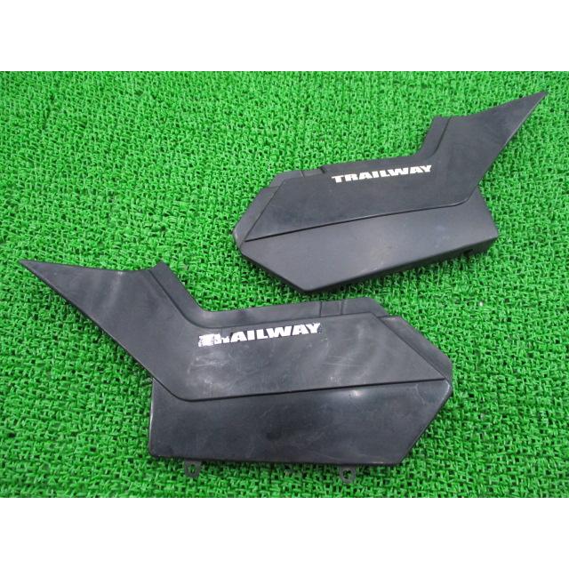 ヤマハ発動機 TW200 TW225 サイドカバー 左右 黒 ヤマハ 純正 中古