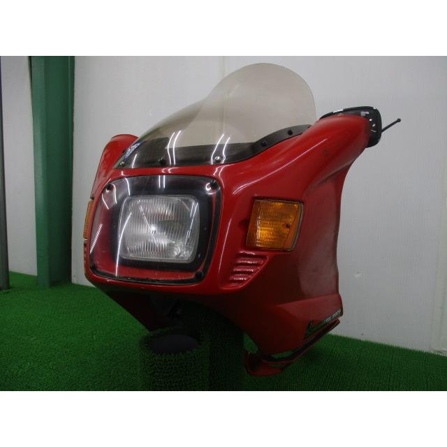 CX500 650 アッパーカウル 赤 社外 中古 激レア SCHURGERS980S カフェレーサー フェアリング コケキズ無し CORONA製オーディオ付き Jd_1