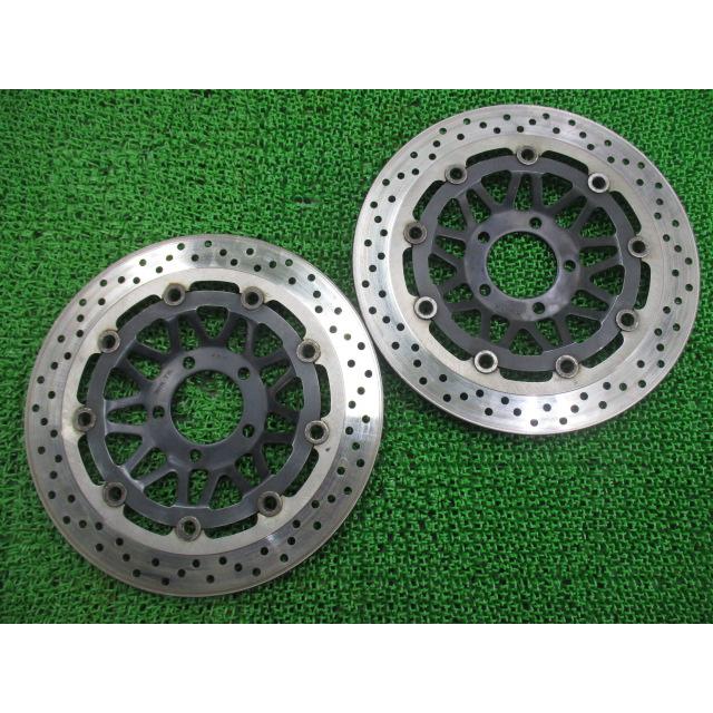 バンディット1200S フロントブレーキディスク 左右 スズキ 純正 中古 バイク 部品 GV77A 曲がり無し そのまま使える 車検 Genuine 23 スズキ（SUZUKI） バンディット1200S フロントブレーキディスク 左右