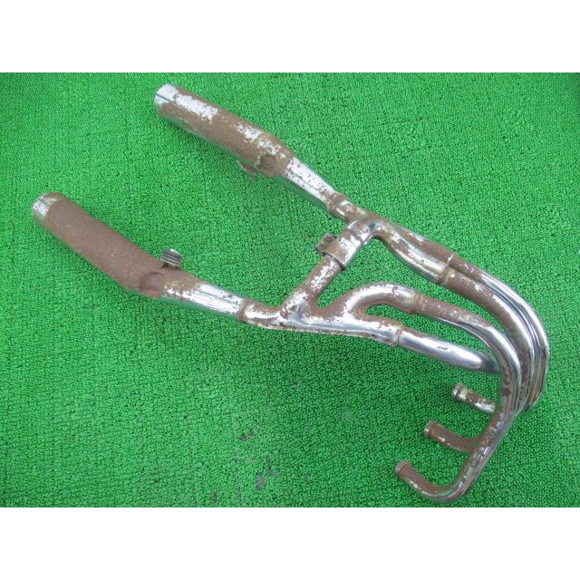 CBX400F マフラー MA6 ホンダ 純正 中古 バイク 部品 NC07 穴あき無し そのまま使える 修復素材に ノーマル戻しに 車検 Genuine 18 ホンダ（HONDA） CBX400F マフラー MA6 純正 中古 バイク 部品 NC07 穴
