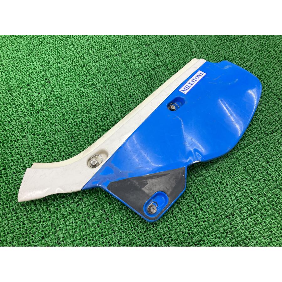 XR600R サイドカバー 左 青/白 17220-MN1B-6700 ホンダ 純正 中古 