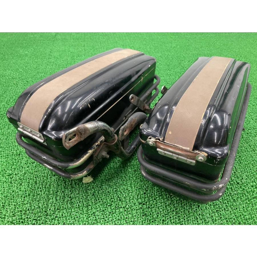 旭風防 パニアケース 左右 黒 社外 中古 バイク 部品 チャンピオンバッグ Z1 Z2 CB GT W650 CB400SF SR400 ゼファー400 ドラッグスター400|ts-parts|02