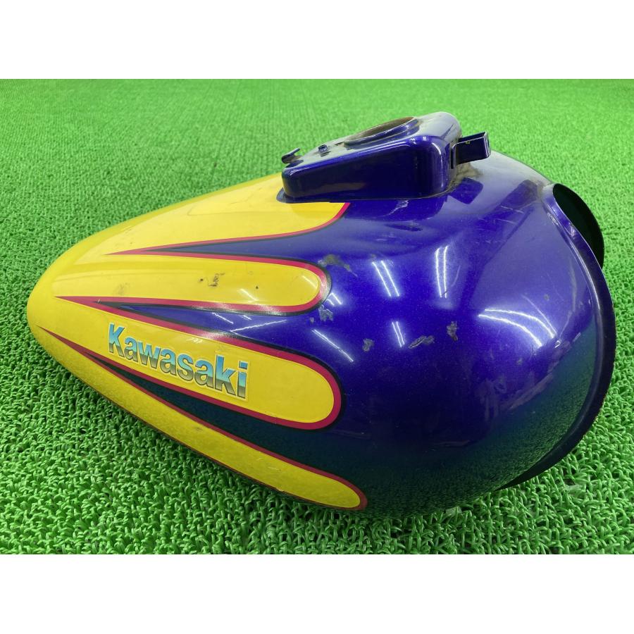 カワサキ エリミネーター400SE タンク 紫M/黄 純正 中古 ZL400A カワサキ エリミネーター400SE タンク 紫M/黄 純正 中古 ZL400A