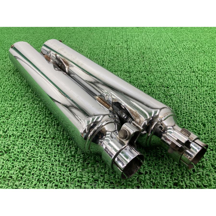カーカー製FLSTC1340 サイレンサーマフラー 左右 社外 中古 バイク
