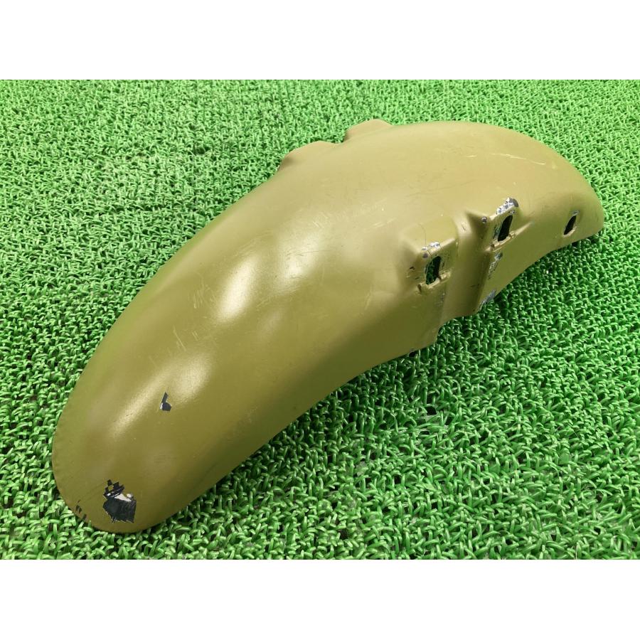 ジェイド フロントフェンダー 緑 ホンダ 純正 バイク 部品 MC23 JADE 修復素材やペイント素材に 車検 Genuine 【中古】 72 ホンダ（HONDA） ジェイド フロントフェンダー 緑 純正 中古 バイク