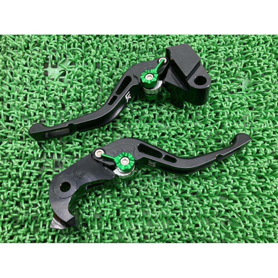 UK製Z900RS レバー 左右 黒/緑 社外 バイク 部品 U-KANAYA 内商会 アルミビレットレバー GPタイプ カスタムに Z1000 【中古】 10 UK製Z900RS レバー 左右 黒/緑 社外 中古 バイク 部品 U-KANAYA 内商会