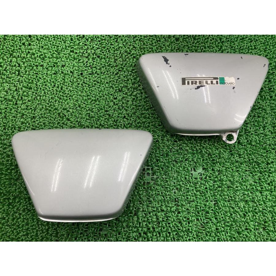 ヤマハ発動機 SR400 サイドカバー 左右 銀 2J3 ヤマハ 純正 中古