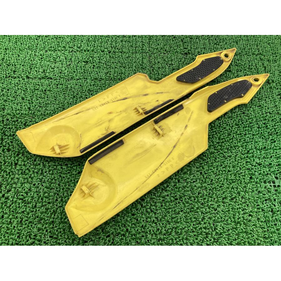 トリッカー タンクカバー 左右 クリーム 5XT ヤマハ 純正 キャブレターモデル サイドカバー 割れ欠け無し 修復素材に 【中古】 25 ヤマハ発動機 トリッカー タンクカバー 左右 黄 5XT ヤマハ 純正 中古