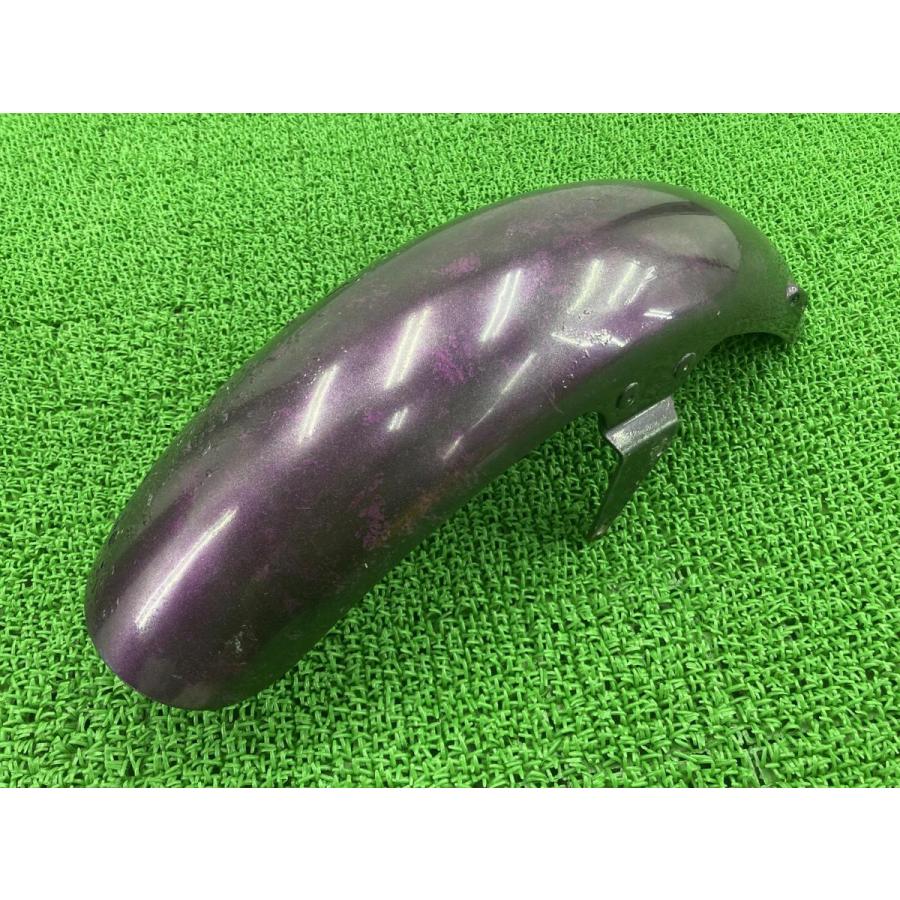 純正］ドラッグスター400 4TR フロントフェンダー　ヤマハ　オレンジ撤去品 ヤマハ発動機 ドラッグスター400 フロントフェンダー 紫 ヤマハ 純正