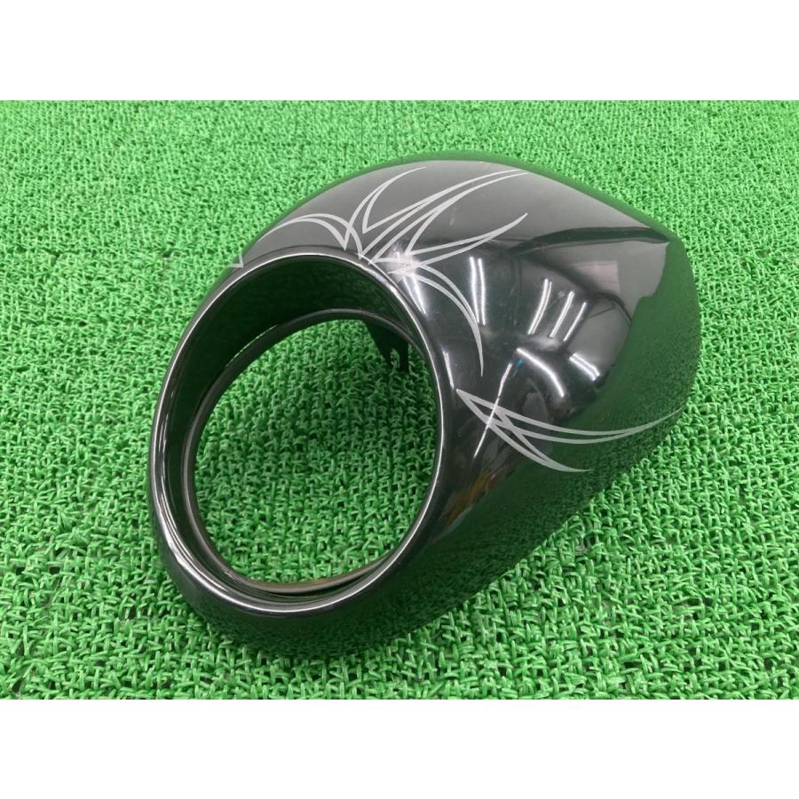 ワールドウォーク製ハーレー ビキニカウル 黒 社外 中古 バイク 部品 87年-10年 スポーツスター 割れ欠け無し フロントマスク 35