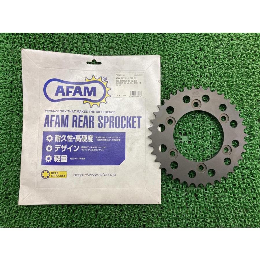 AFAM製モンスター600 リアスプロケット 51602-38 社外 新品 未使用品 99-02モンスター600 93-99モンスター900 PASOIE90-92 31 AFAM製モンスター600 リアスプロケット 51602-38 社外 新品 未使用品