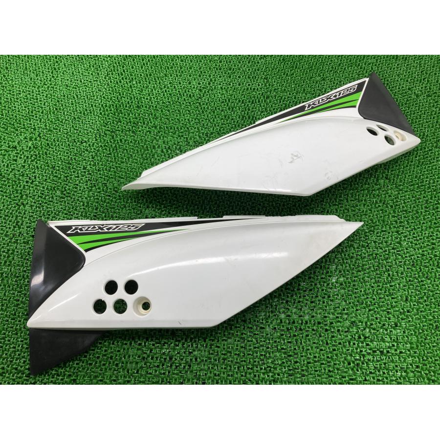 カワサキ（Kawasaki） Dトラッカー125 KLX125 サイドカバー 左右 白