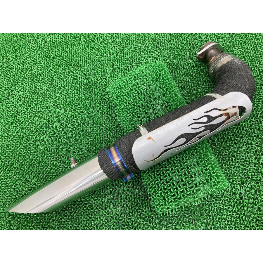 ガレージT&F製ドラッグスター400 マフラー 後バンク 社外 4TR VH01J ステン ベントマフラー コケキズ無し 品薄 【中古】 3 ガレージT&F製ドラッグスター400 マフラー 後バンク 社外 中古 バイク