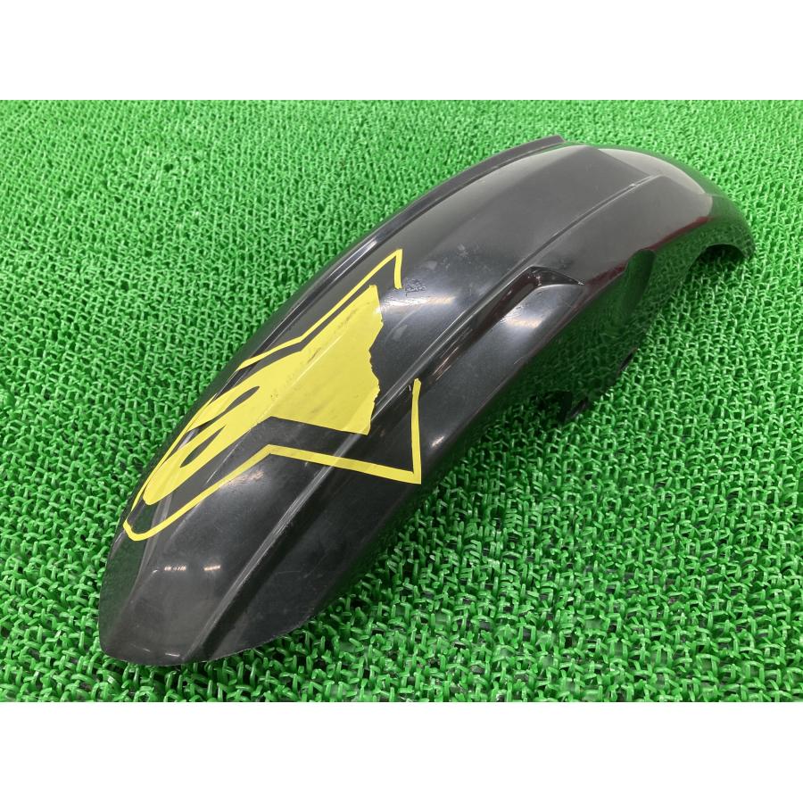 トリッカー フロントフェンダー 黒 ヤマハ 純正 バイク 部品 DG10J DG16J Tricker 割れ欠け無し 品薄 希少品 車検 Genuine 【中古】 80 ヤマハ発動機 トリッカー フロントフェンダー 黒 ヤマハ 純正 中古