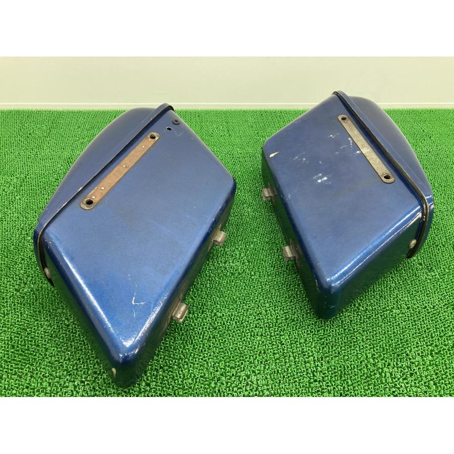 FLH80 パニアケース 左右 青M 社外 中古 バイク 部品 FRP ハーレー