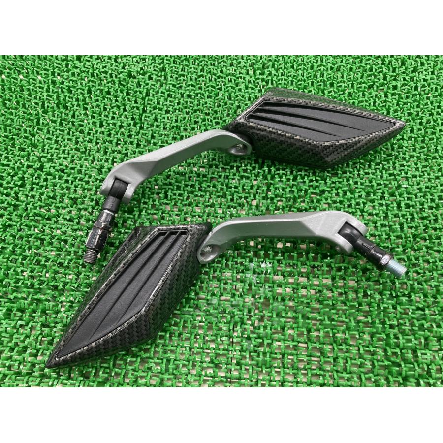 Z250 ミラー 左右 社外 中古 バイク 部品 EX250C 正10mm TTミラー 割れ