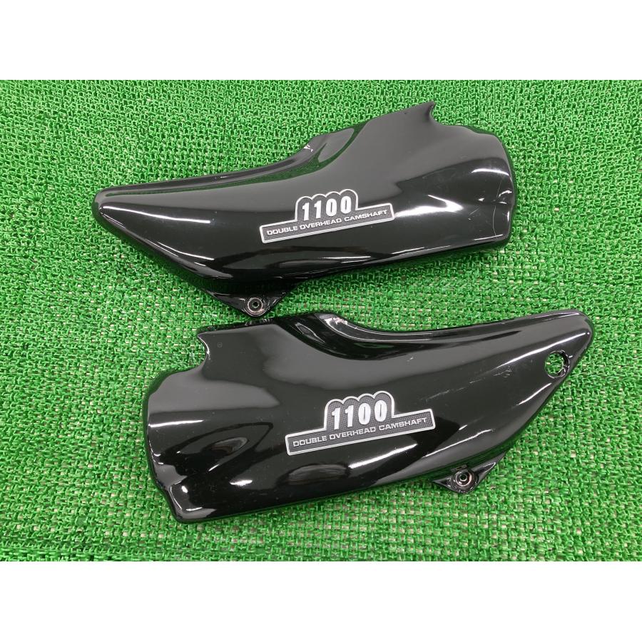 ドレミコレクション製ゼファー1100 サイドカバー 黒 社外 中古 ZR1100A