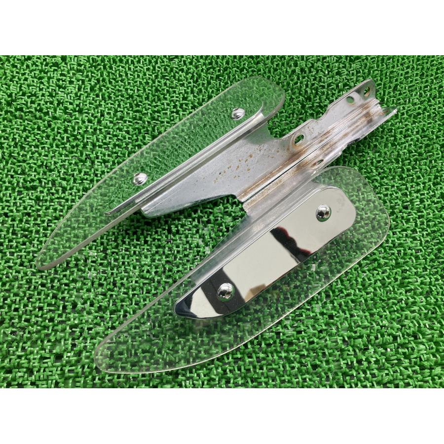 バルカン1500クラシックツアラー ウインドシールドサイドディフレクター 左右 カワサキ 純正 VNT50G 98-03年 ステー 品薄 【中古】 64 カワサキ（Kawasaki） バルカン1500クラシックツアラー ウインド