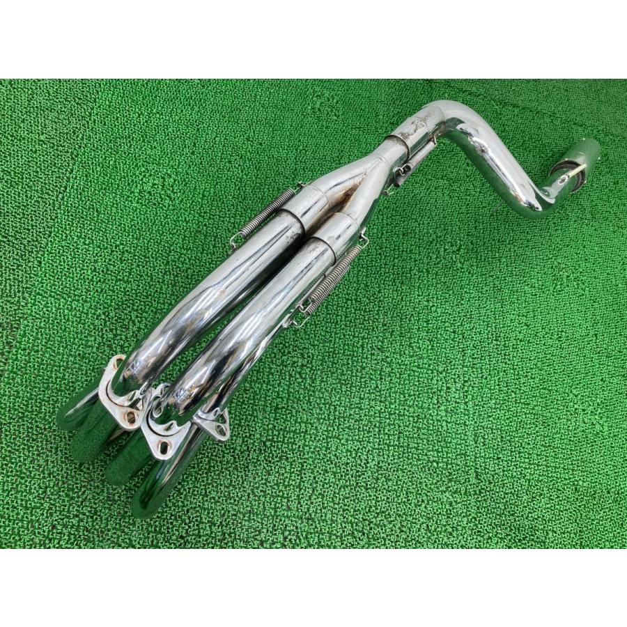 ゼファーカイ マフラー ZR400C-310*** 社外 中古 バイク 部品 ZR400C ZEPHYRχ スチール 4-2-1管 コケキズ無し 89の画像