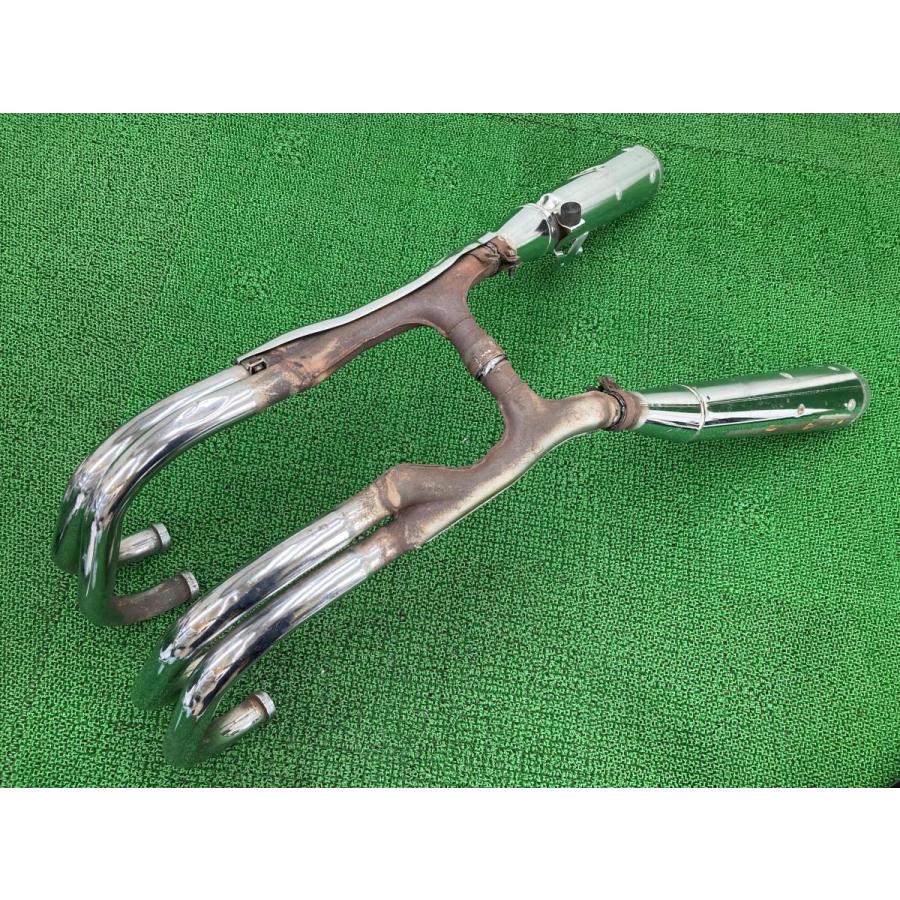 ゼファー1100 マフラー K296 カワサキ 純正 中古 バイク 部品 ZR1100A ZRT10A ZEPHYR1100 フルエキ 機能的問題なし 車検 Genuine 41の画像
