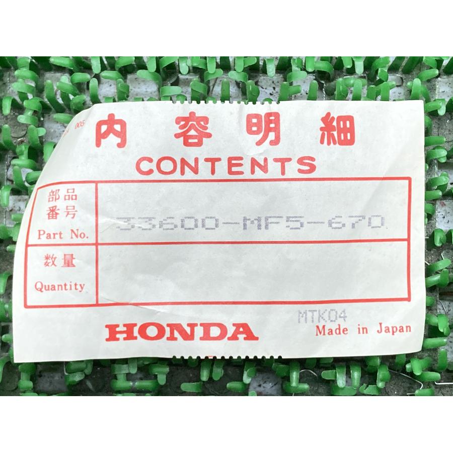VT500C リアウインカー ウインカーASSY.，R.リヤー 在庫有 即納 ホンダ 純正 新品 バイク 部品 在庫有り 即納可 VF750CF 車検 Genuine 7_2