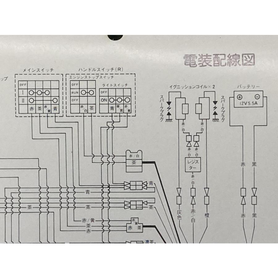 RD400 RD250 サービスマニュアル 補足版 ヤマハ 正規 中古 バイク 整備