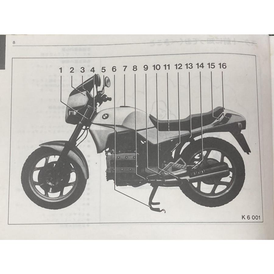K75C K75S 取扱説明書  正規 中古 バイク 整備書 日本語版 ライダースハンドブック ライダーズハンドブック 車検 整備情報 bF BMW K75C K75S 取扱説明書 正規 中古 バイク 整備書 日本語版