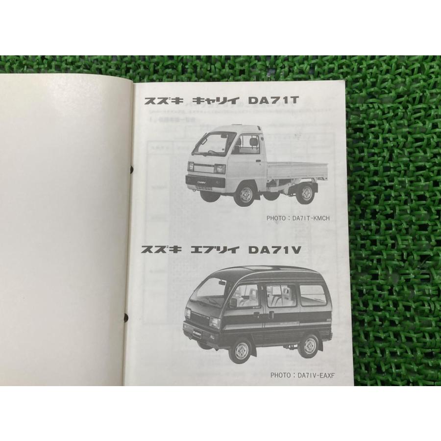 スズキ（SUZUKI） キャリイ エブリイ パーツリスト 正規 中古 バイク