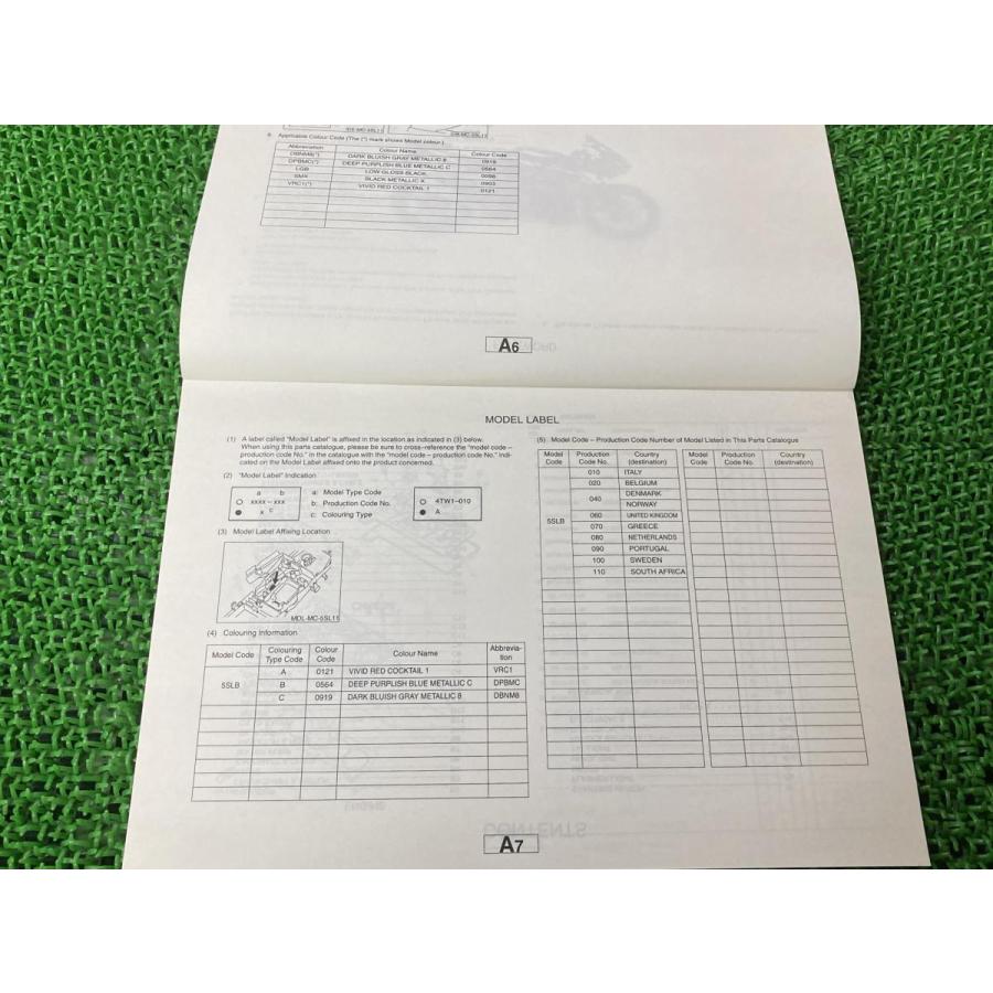 ヤマハ発動機 YZF-R6 パーツリスト ヤマハ 正規 中古 バイク 整備書