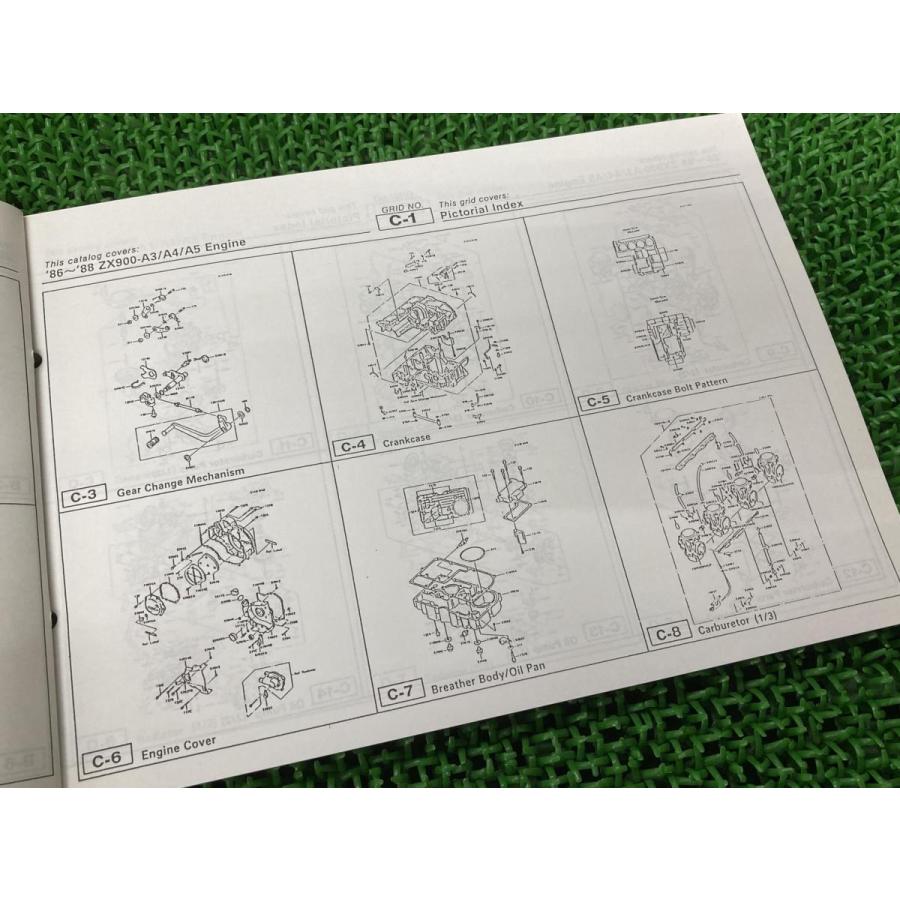カワサキ（Kawasaki） GPZ900Rニンジャ Ninja パーツリスト 正規 中古 