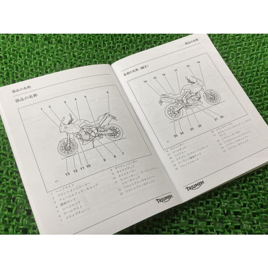 タイガー 取扱説明書 トライアンフ(TRIUMPH) 正規 中古 バイク 整備書