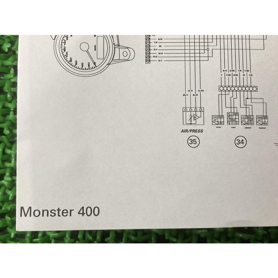 モンスター400 取扱説明書 ドゥカティ 正規 バイク 整備書 配線図有り オーナーズマニュアル DUCATI 車検 整備情報 【中古】 77 DUCATI（ドゥカティ） モンスター400 取扱説明書 正規 中古 バイク
