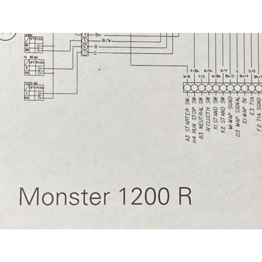 mi画像サンプル モンスター1200R 取扱説明書 1版 ドゥカティ 正規 中古 バイク 整備書