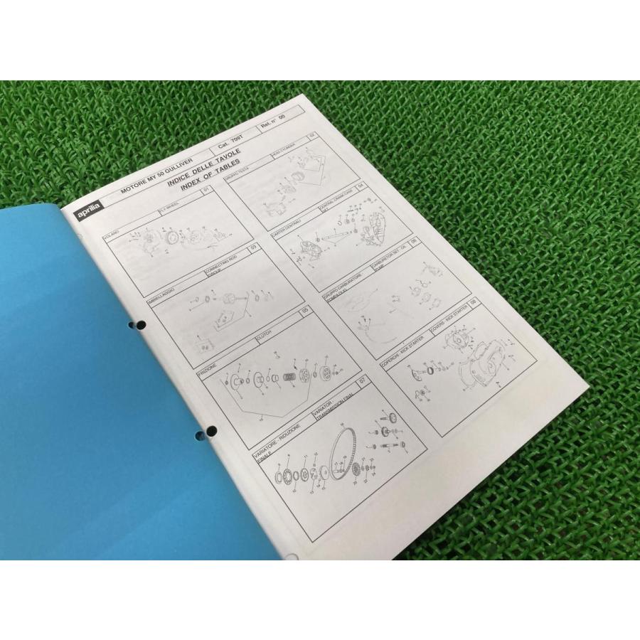 RS50 パーツリスト アプリリア 正規 中古 バイク 整備書 1999-2002年