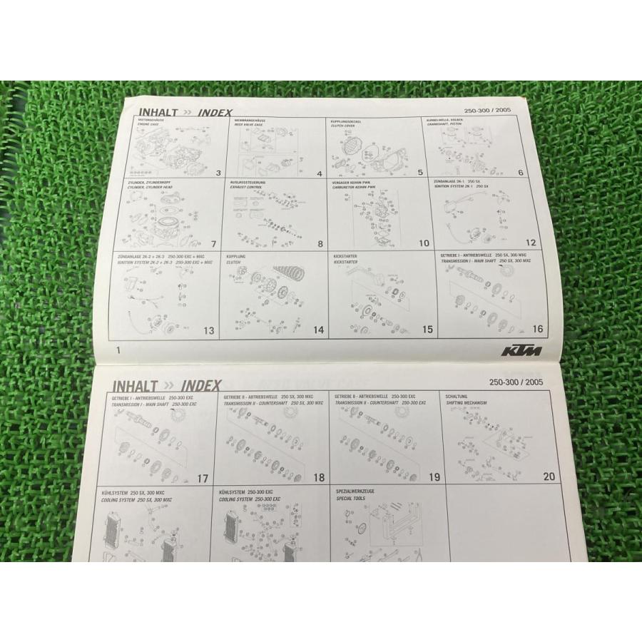 250SX 250EXC 300EXC 300MXC パーツリスト KTM 正規 中古 バイク 整備